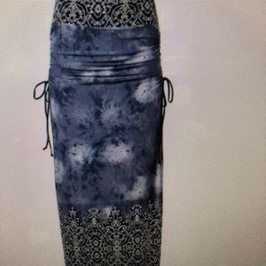 Venus Ruching Detail maxi Skirt